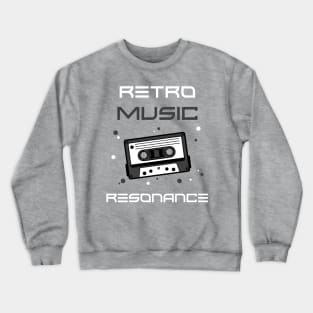 Retro Music Resonance Crewneck Sweatshirt